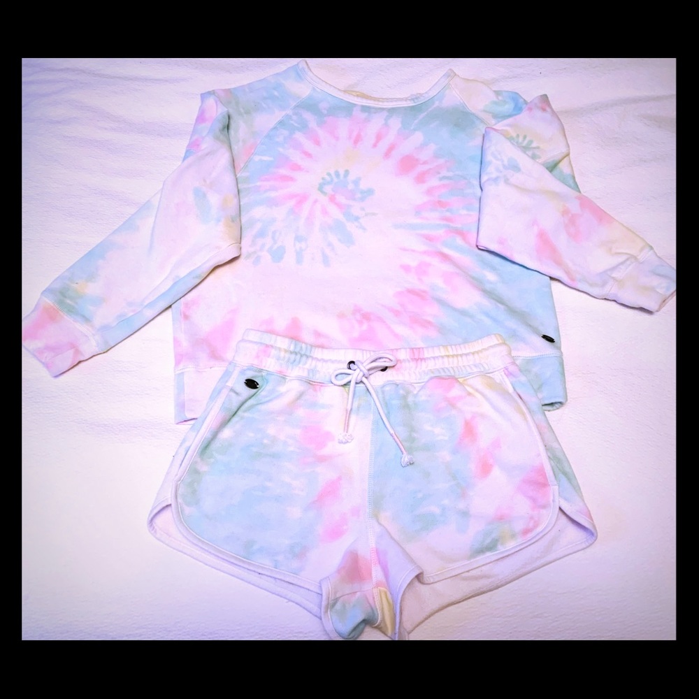 Tie Dye Sweater and Short Set
